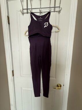 Peloton Women’s Plum High-Rise Legging and Bra Set